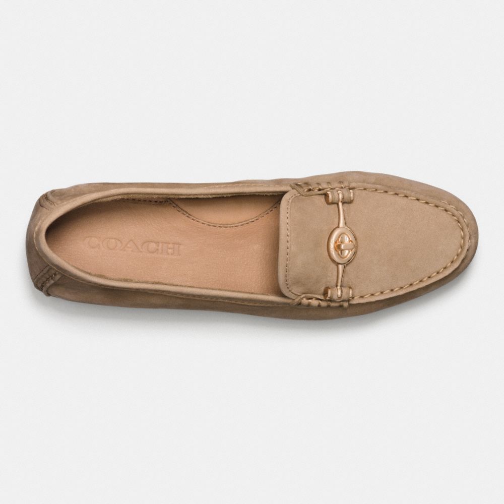 coach moccasin flats