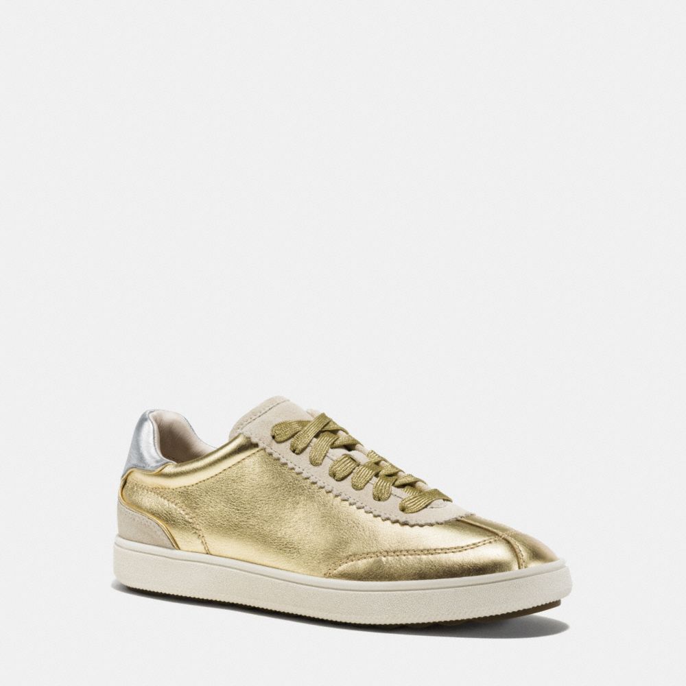 coach gold sneakers