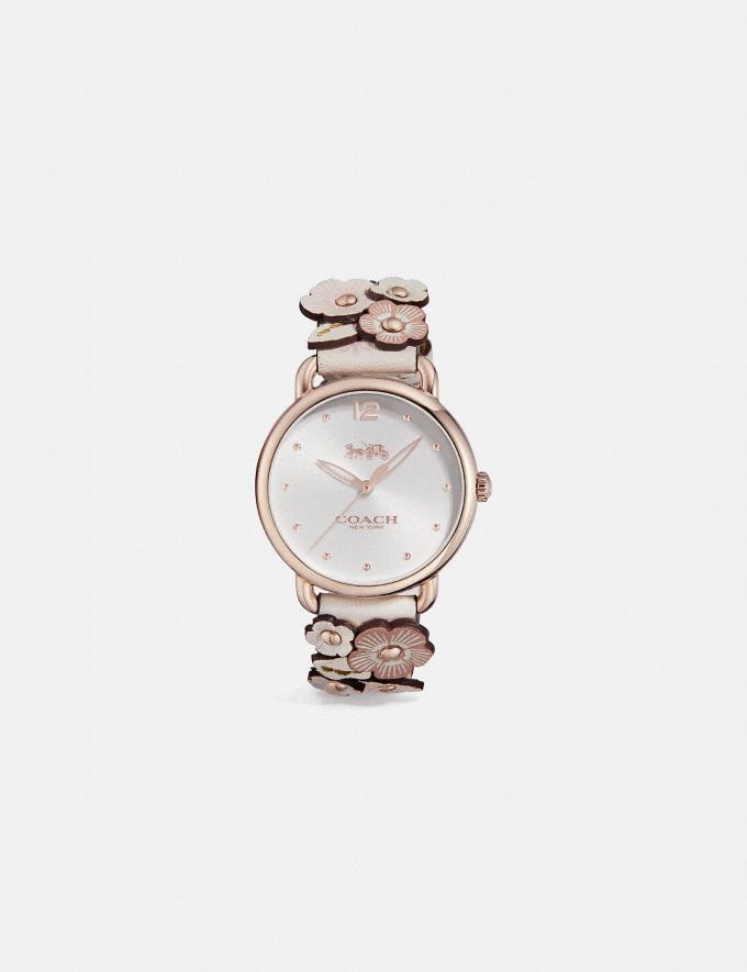 Delancey Watch With Floral Applique, 36mm | COACH